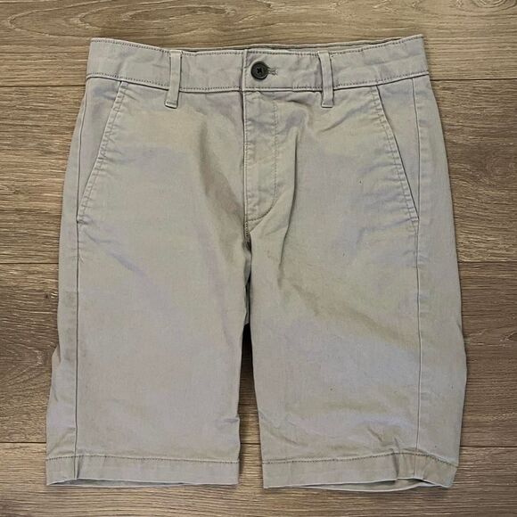 Topman Beige Flat Front Men Shorts - Picture 1 of 5